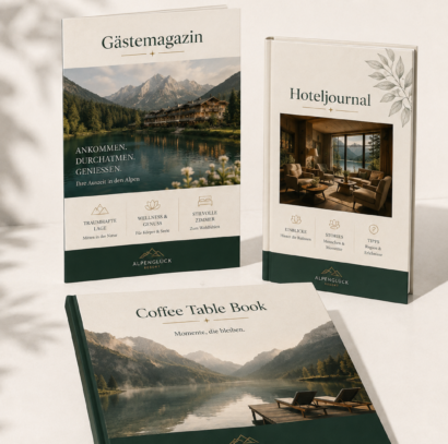 Gästemagazin, Hoteljournal und Coffee Table Book für die Hotellerie